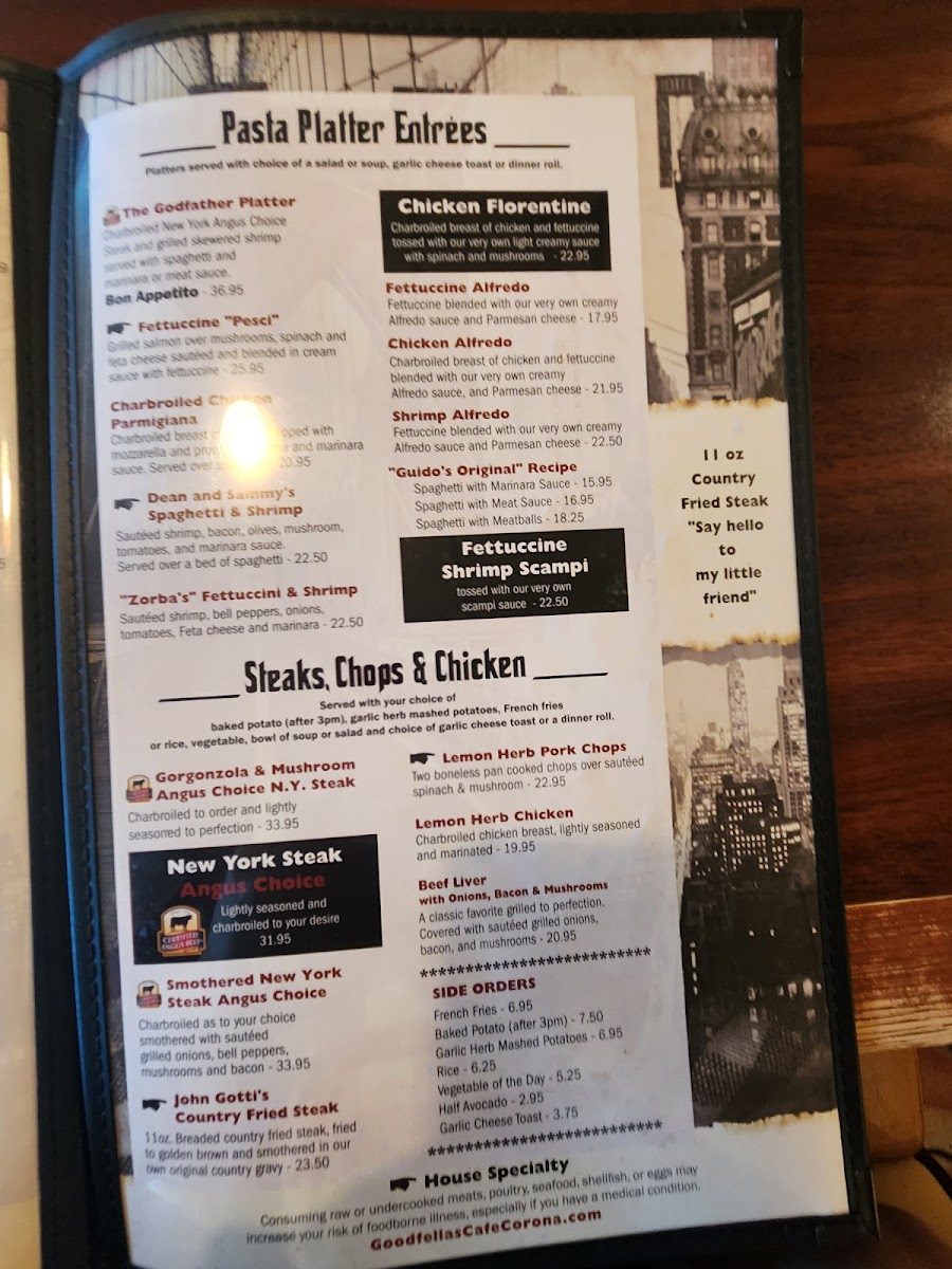 Goodfellas Cafe Menu - Image 3
